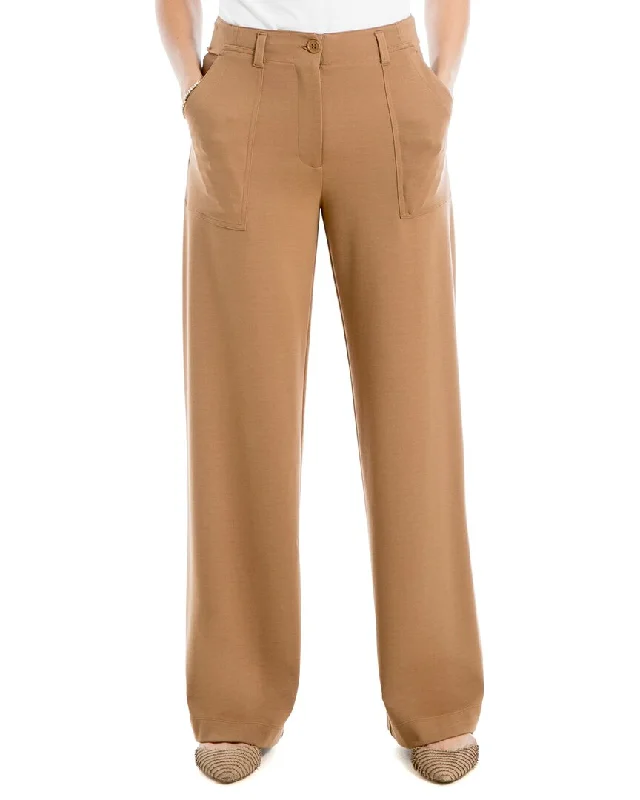 women's leather pantsMax Studio Ponte Wide Leg Pant