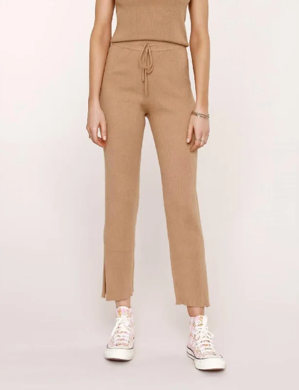 women's velvet pantsVerna Pant In Camel