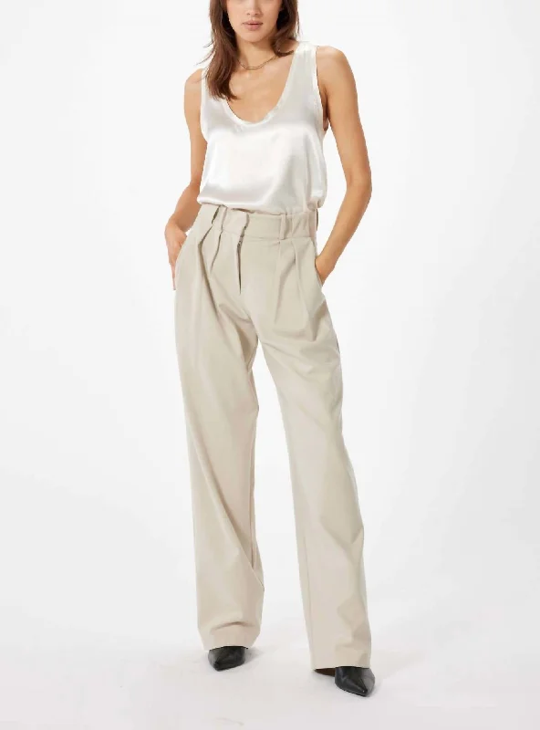 women's vintage pantsTeddy Trouser In Beige