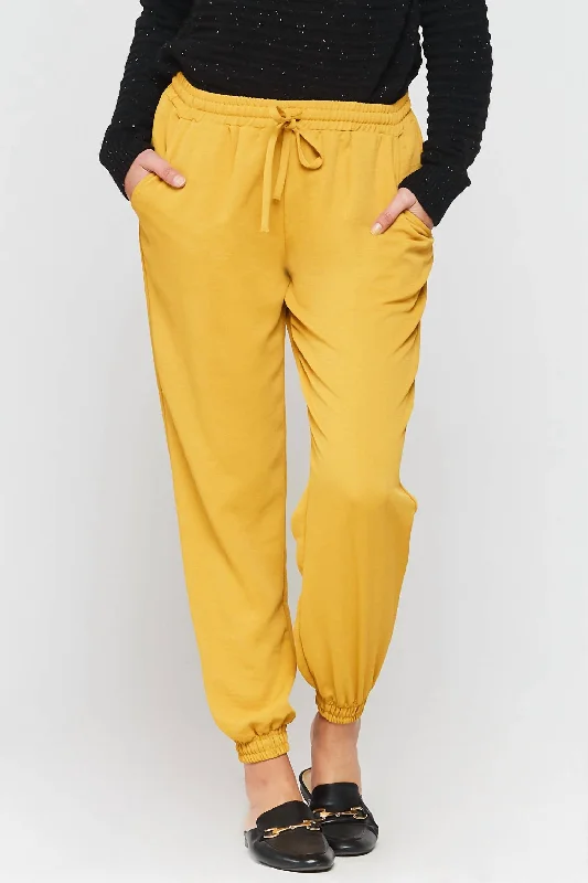 women's chiffon pantsDixie Jogger Pant In Vintage Saffron