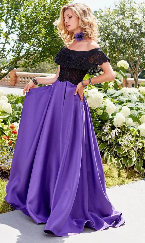 Formal Dress for Emmy AwardsClarisse - 3582SC Flounce Off Shoulder Mikado A-Line Gown