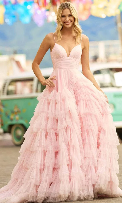 Formal Dress for Polo MatchesSherri Hill 55461 - Ruffled Ballgown