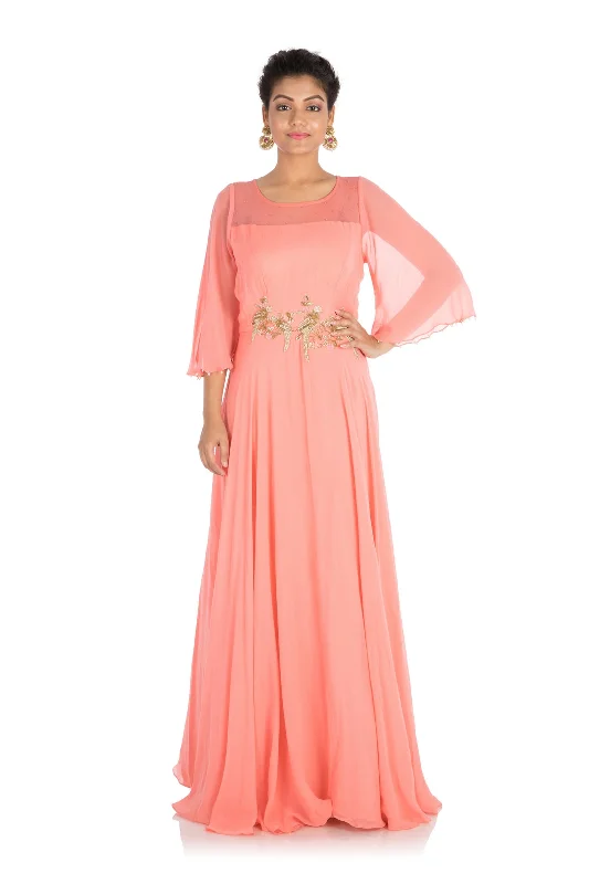 Formal Dress for Day WeddingsRouge Pink Gown