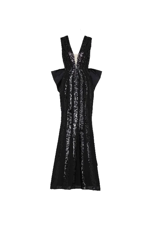 Formal Dress for Humanitarian AwardsDavina Bow Gown Black