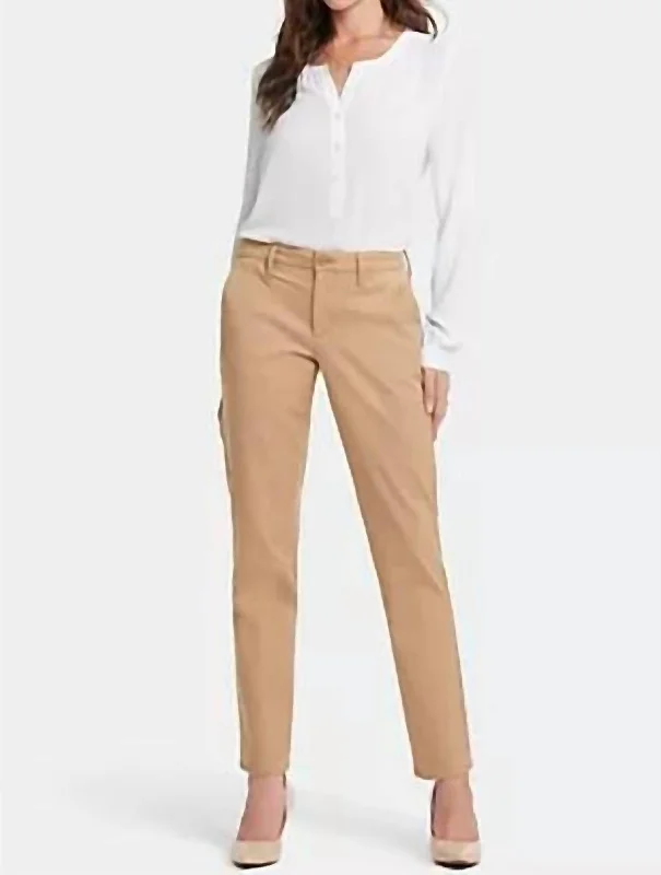 women's bell-bottom pantsSheri Slim Trouser In Sand Dune