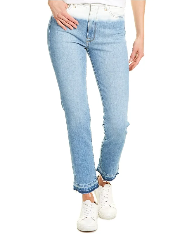 women's cashmere pantsSIMKHAI Ombre Indigo E-Cig Jean