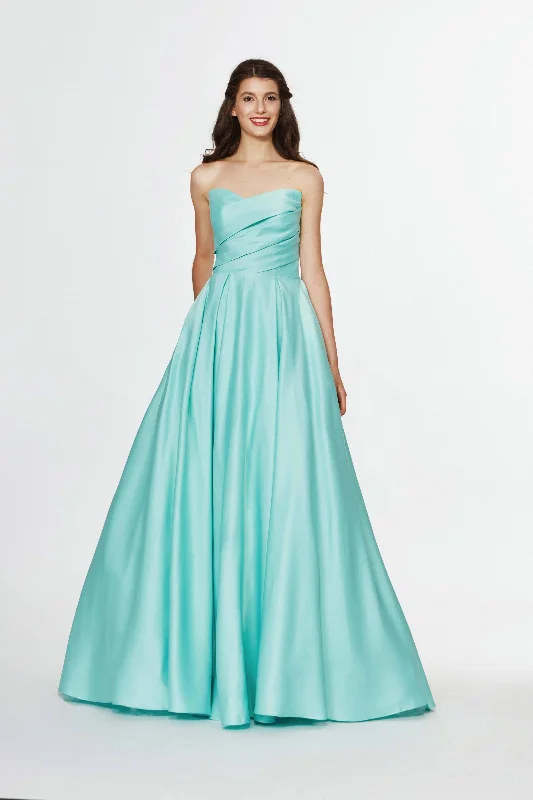 Formal Dress for Evening WeddingsAngela & Alison - Sleek Drape-Ornate Ballgown 91137SC