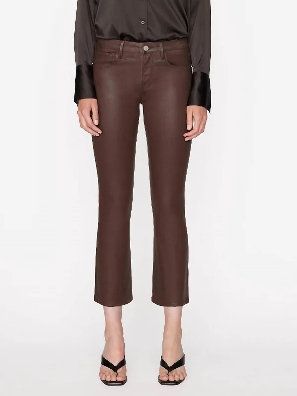 women's casual pantsLe Crop Mini Boot Pant In Dark Chocolate