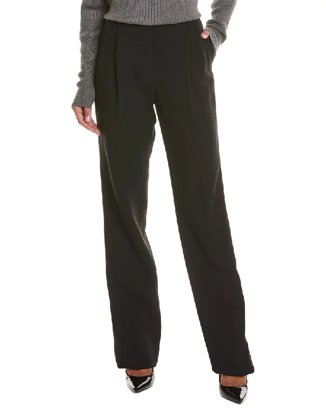 women's low-slung pantsMichael Kors Collection Mika Pleated Tuxedo Trouser