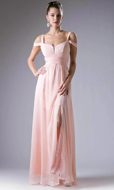 Formal Dress for Beach ThemesLadivine CH518 - Open Back Long Gown