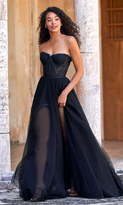 Formal Dress for Business EventsSherri Hill 54326 - Bustier Ballgown with Slit