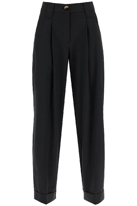 women's bootcut pantsGanni Women's Double Pleat Fluid Trousers