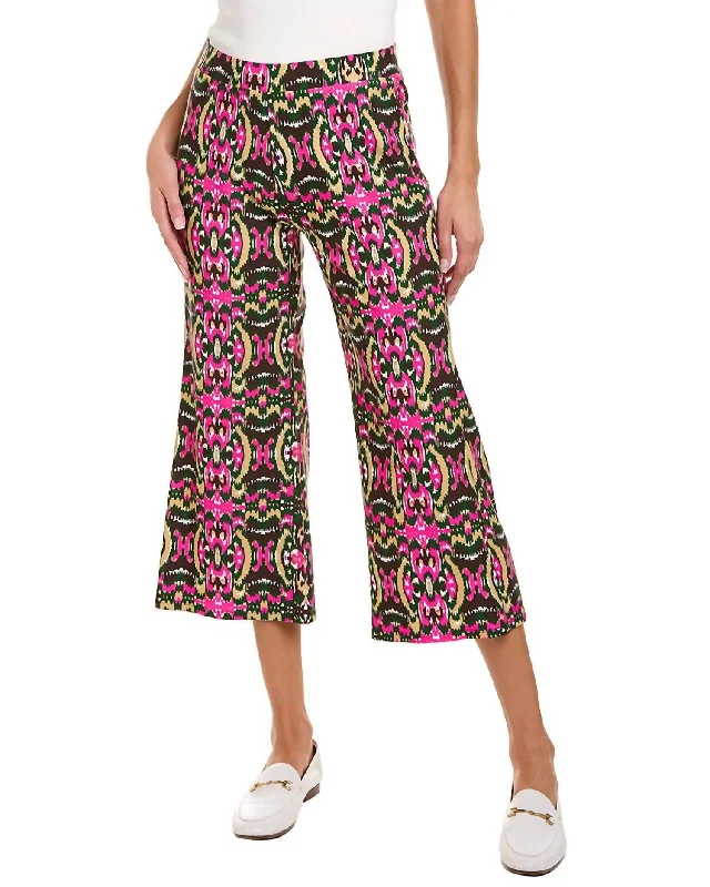 women's patched pantsTrixie Cropped Pant In Ikat Jungle Multi