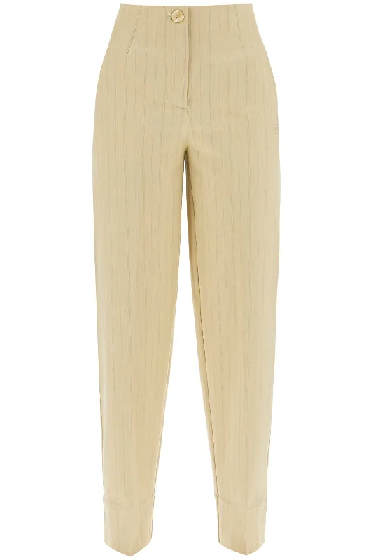 women's sophisticated pantsGanni Women's Striped Tape Trousers