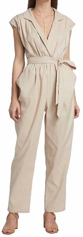 women's wool pantsMadison Jumpsuit In Natural