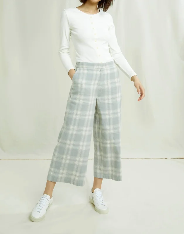 women's spring pantsSusan Checked Trousers In Grey Check