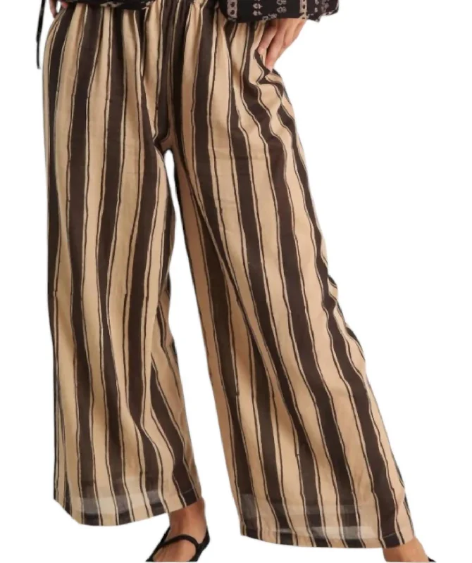 women's mid-rise pantsZebra Stroll Pants In Brown