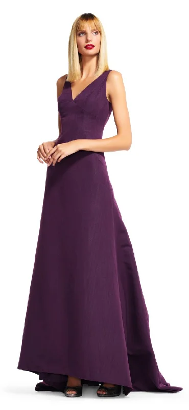 Formal Dress for Fashion WeeksAdrianna Papell - Sleeveless V Neck A-line Long Gown AP1E200412SC