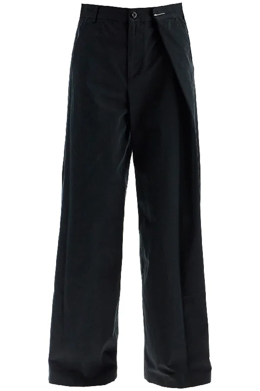 women's relaxed-fit pantsMm6 Maison Margiela Women's Wide-Legged Pants With Pleats