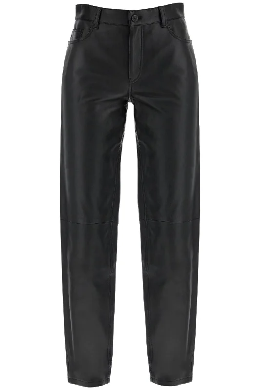 women's low-slung pantsToteme Women's Five-Pocket Leather Pants