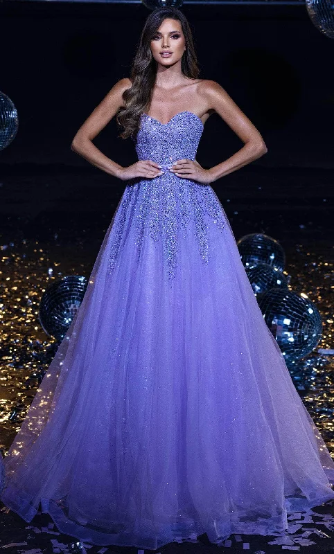 Formal Dress for Bat MitzvahsPortia and Scarlett PS23958 - Glittered Gown