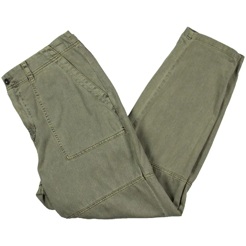 women's running pantsWomens High Rise Cuffed Cargo Pants