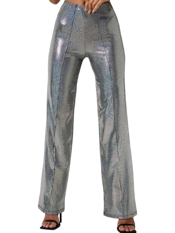 women's relaxed-fit pantsPista Trouser In Silver