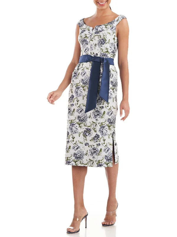 eco-friendly party dressesMillie Womens Floral Sheath Cocktail and Party Dress