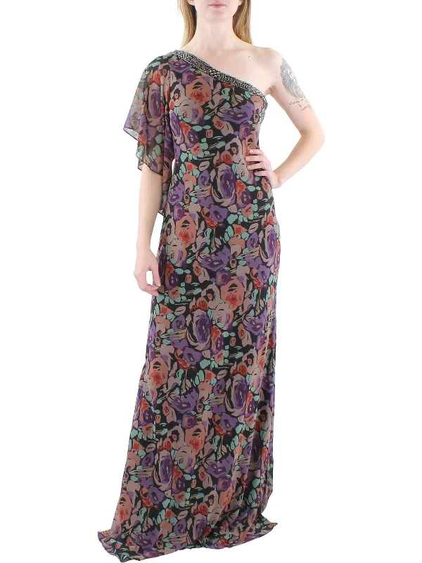 floral party dressesWomens Embellished Long Evening Dress