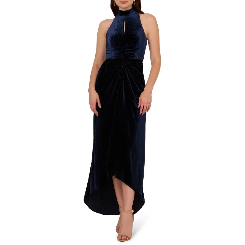 sequined party dressesWomens Velvet Hi-Low Cocktail And Party Dress