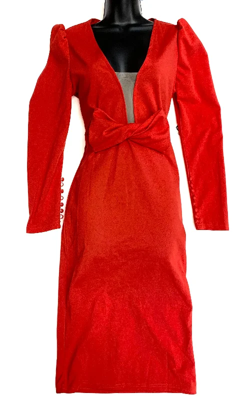 stylish party dressesDress Party Long By Clothes Mentor In Red, Size: L