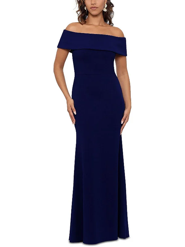 midi party dressesWomens Special Occasion Scuba Evening Dress