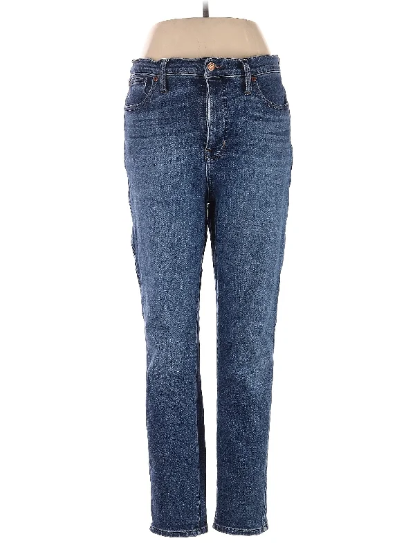 women's denim jeans for a comfortable fitHigh-Rise Straight-leg Jeans in Medium Wash