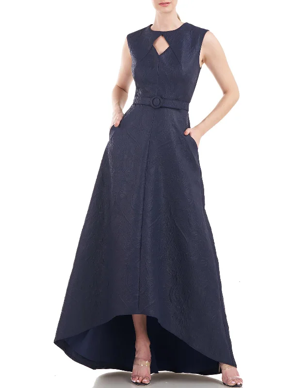 sustainable party dressesWomens Hi-Low Cut-Out Evening Dress