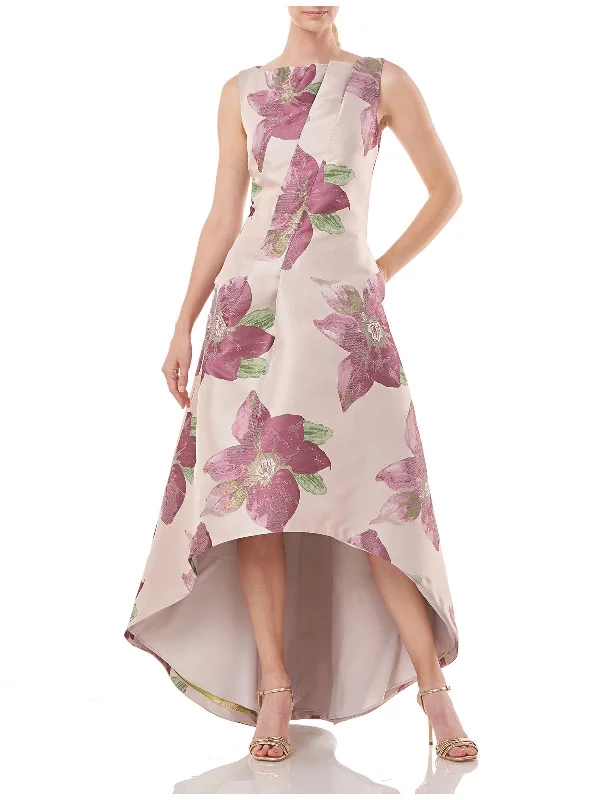 ready-to-wear party dressesWomens Floral Hi-Low Evening Dress