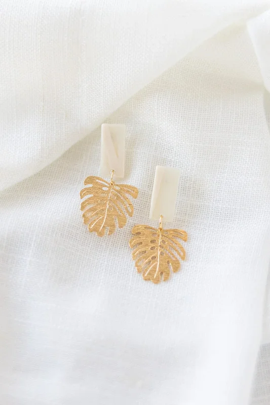 sleek Mimi dresses for business casualMINI BELIZE EARRINGS IN IVORY