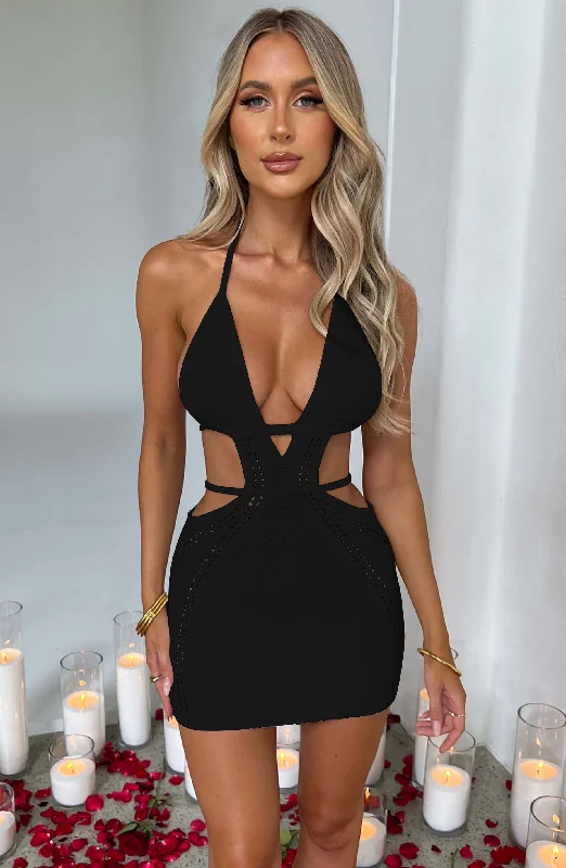 casual yet elegant Mimi dresses for daily wear and special occasionsDiane Hollow Out Halter Sexy Mini Dress