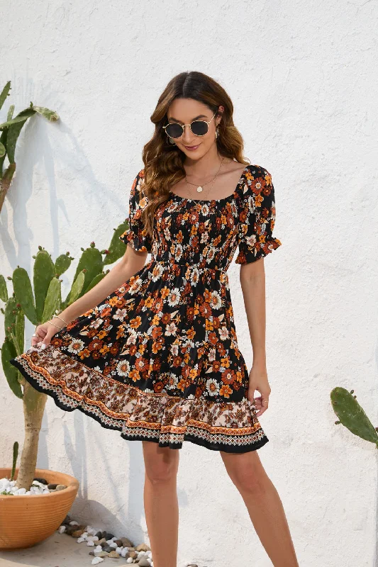 short Mimi dresses for summer festivalsZoe Summer Floral Mini Dress