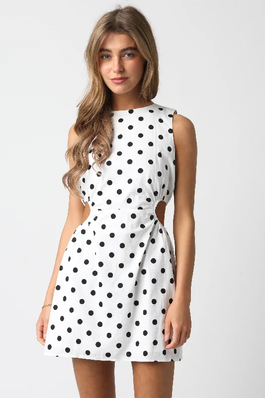 colorful and playful Mimi dresses for a pop of personalityPolka Dot Mini Dress