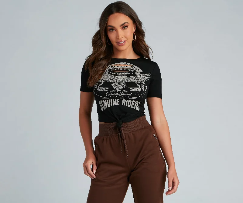 women's T-shirts with vintage stylesGenuine Riders Eagle Tee