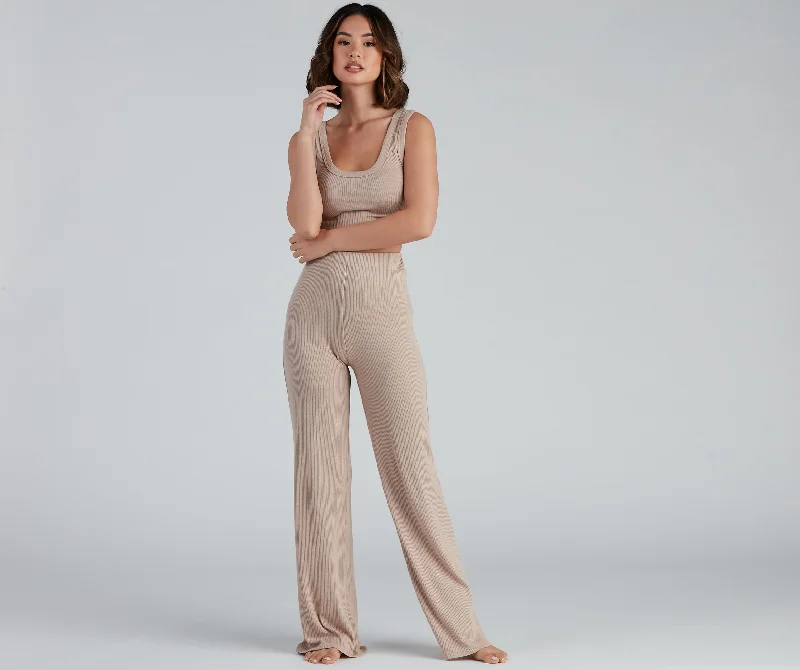 Weekend Look Wide-Leg Pajama Leggings