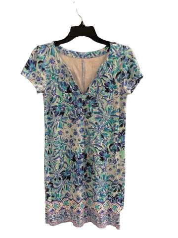 women's ruffle dressesBlue Dress Designer Lilly Pulitzer, Size S