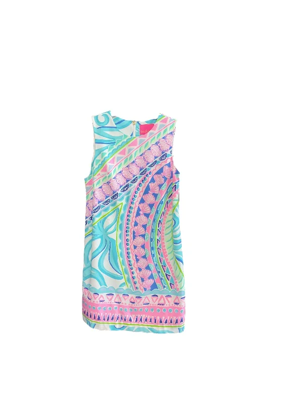 women's silk dressesBlue & Pink Dress Designer Lilly Pulitzer, Size 0