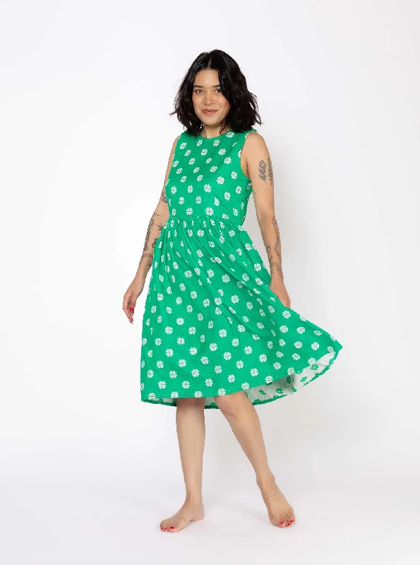 women's smart casual dressescecelia dress | summer 24 | green daisy