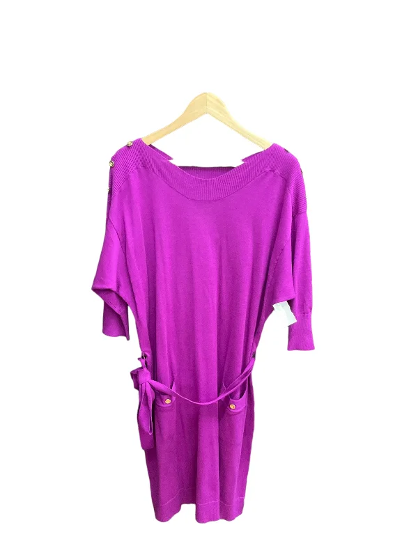 women's wrap dressesDress Sweater By Lane Bryant In Purple, Size: 1x