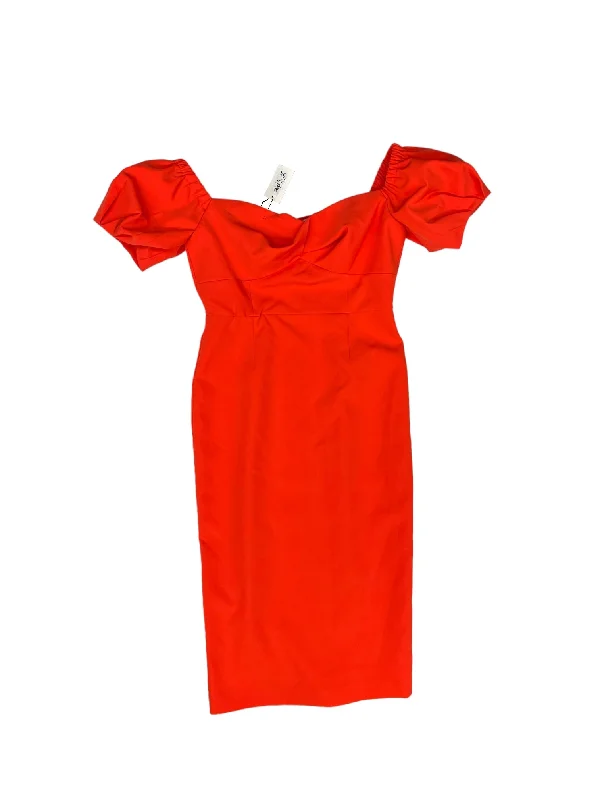 women's body-skimming dressesOrange Dress Designer Milly, Size 10