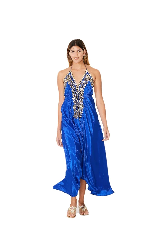 women's cocktail dressesRoyal Blue Embellished Dress