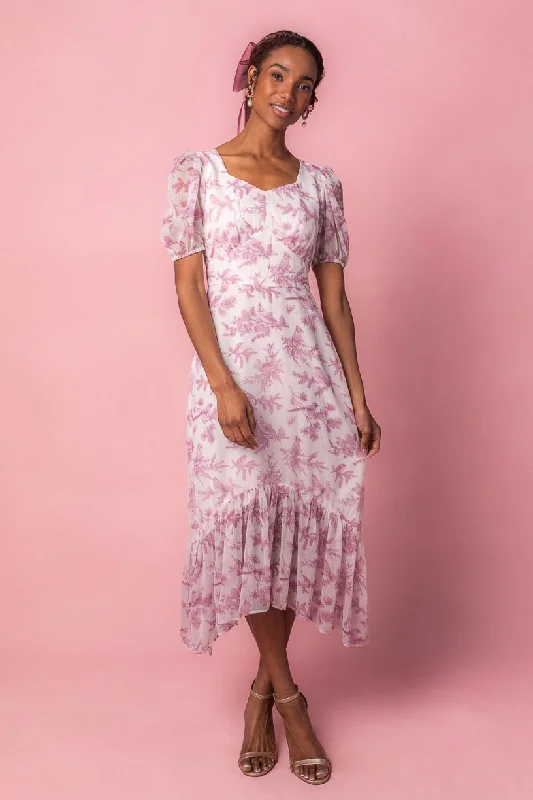 women's fair-trade dressesWren Dress in Pink Toile - FINAL SALE