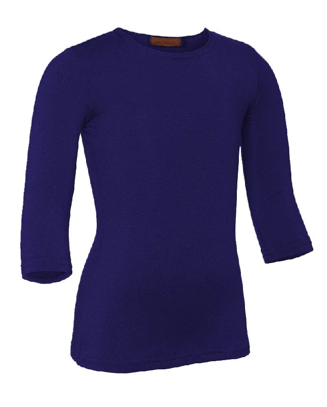 PB&J Girls Modal 3/4 Sleeve Shell - Cobalt