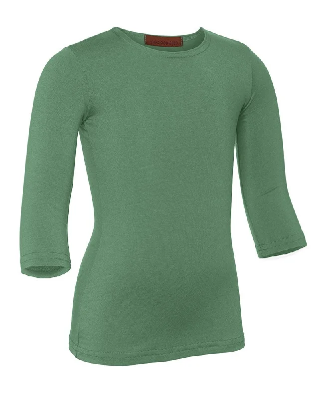 PB&J Girls Modal 3/4 Sleeve Shell - Green